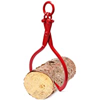 WilTec Pinza Forestal Tenazas de Carga para Madera Fuerza tracción 1100 kg y Ø 50-8cm Acero
